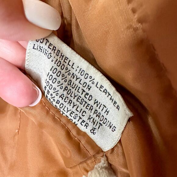 Retro Leather Jacket Brown 38  1960's-1970's Leather Coat - Picture 5 of 7